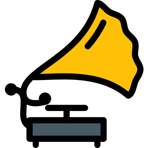 grammophon Pixel Perfect Lineal Color icon