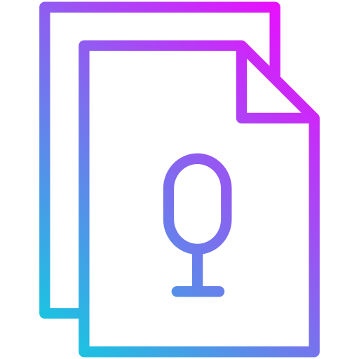 マイクロフォン Generic gradient outline icon