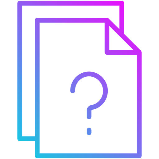 Question and answer Generic gradient outline icon