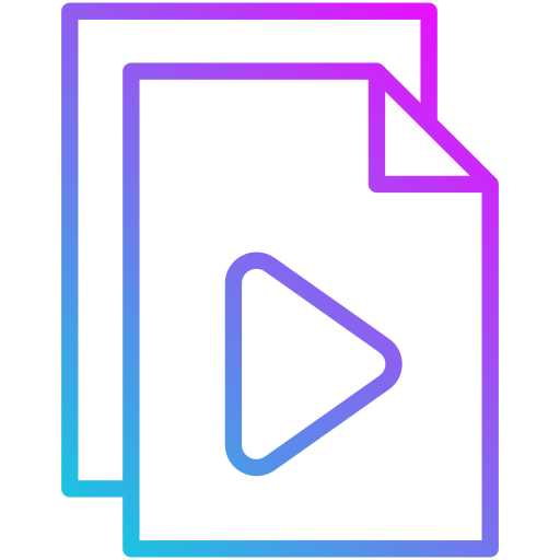 ビデオ Generic gradient outline icon