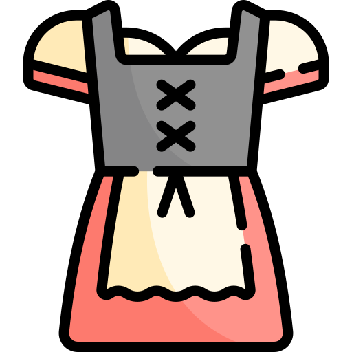 falda acampanada Generic color lineal-color icono