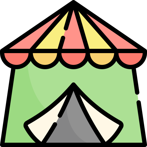 Tent Generic color lineal-color icon