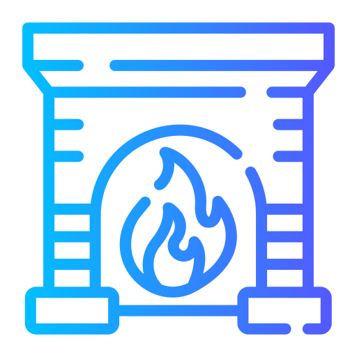 Fire place Generic gradient outline icon