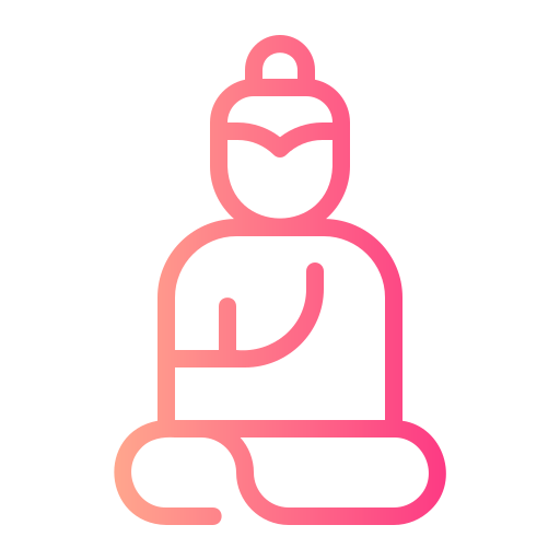 Buddha Generic gradient outline icon