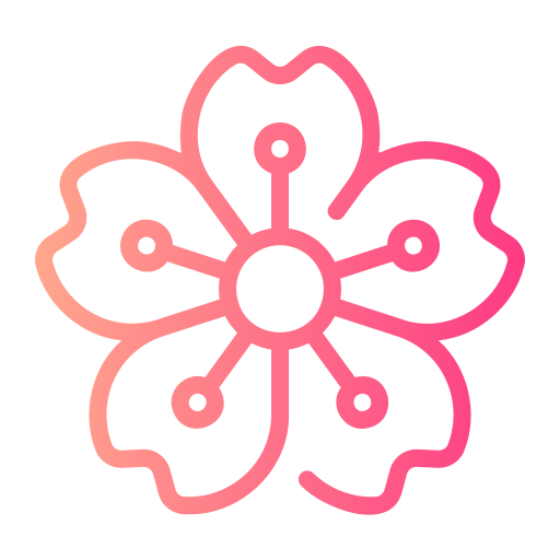 Cherry blossom Generic gradient outline icon