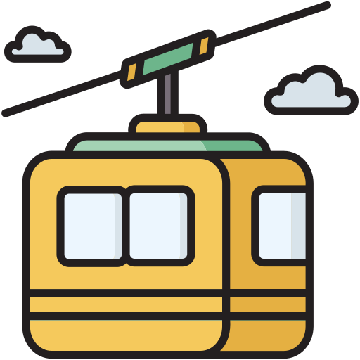 Cable car cabin Generic color lineal-color icon