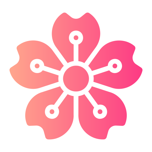 fiore di ciliegio Generic gradient fill icona