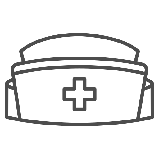 kapelusz pielęgniarki Generic color outline ikona