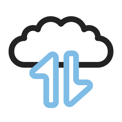 Cloud computing Generic color outline icon