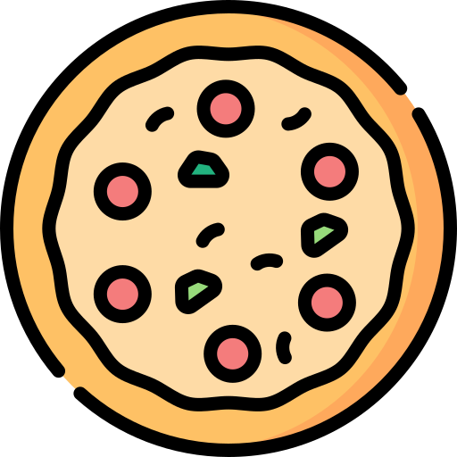 pizza Special Lineal color icono