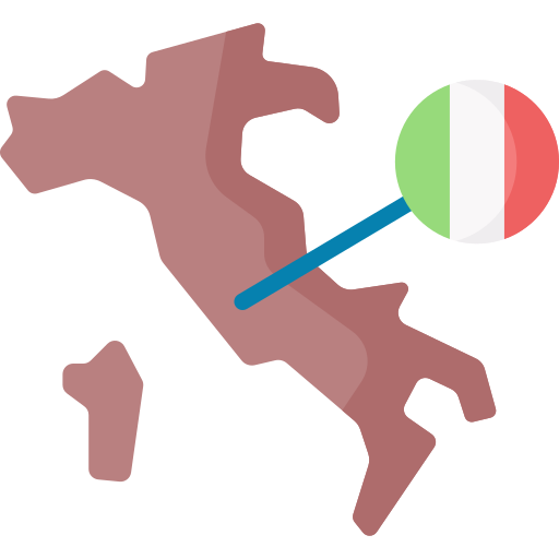 włoska mapa Special Flat ikona
