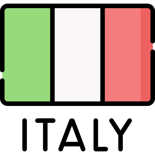 イタリアの国旗 Special Lineal color icon