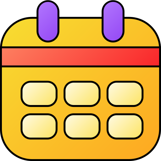 calendario Generic gradient lineal-color icono