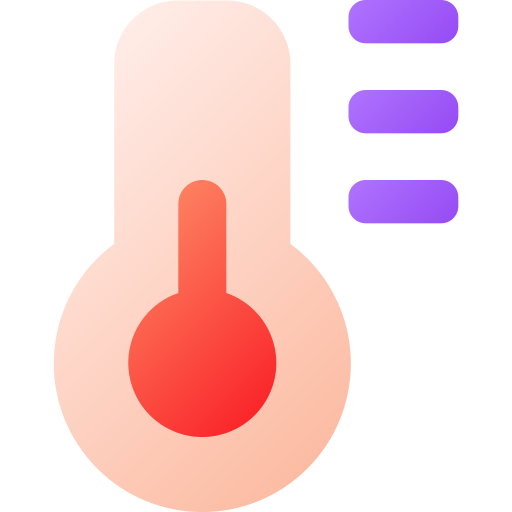 temperatura Generic gradient fill ikona