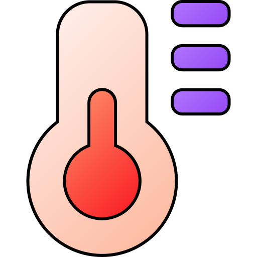 temperatura Generic gradient lineal-color icono