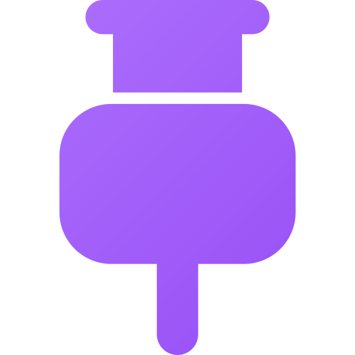 종이핀 Generic gradient fill icon