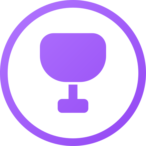 Wine glass Generic gradient fill icon