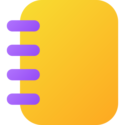 Spring notebook Generic gradient fill icon