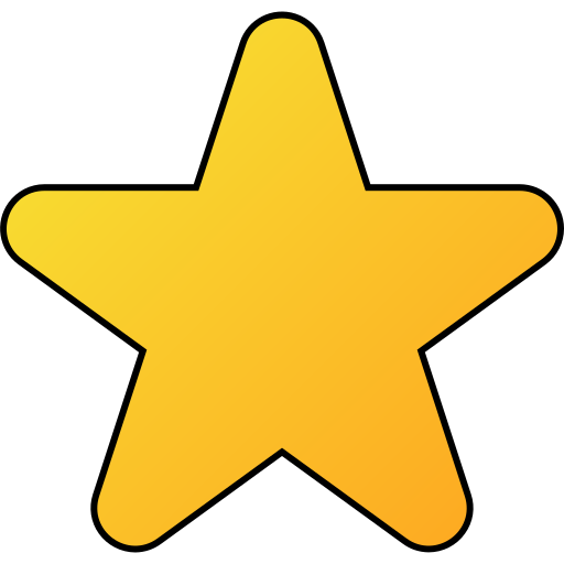 Star Generic gradient lineal-color icon