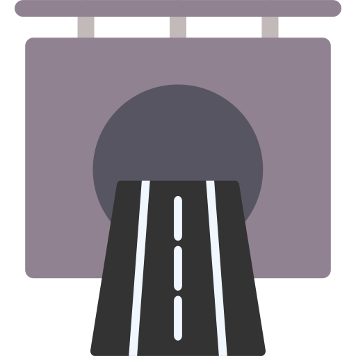 トンネル Generic color fill icon