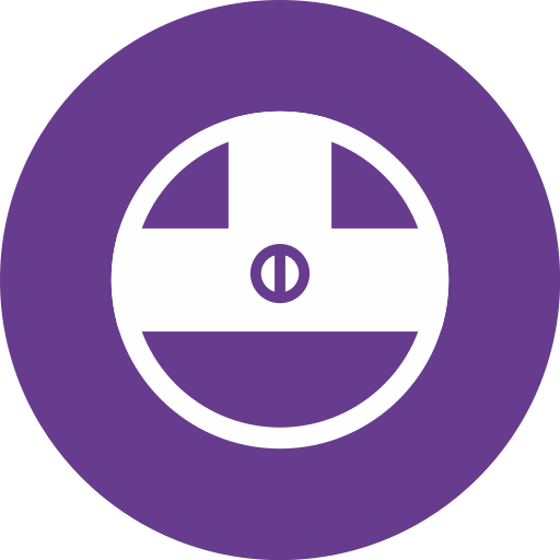 Steering wheel Generic color fill icon
