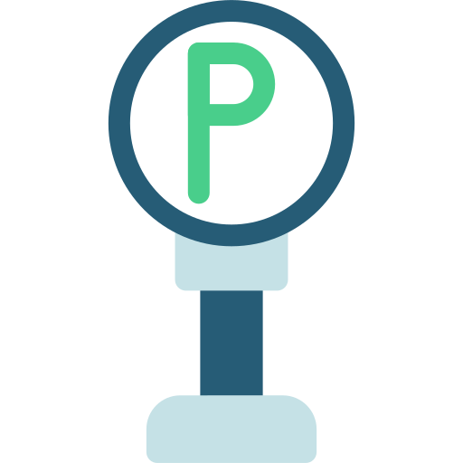 Parking sign Generic color fill icon