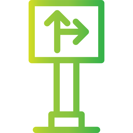 señal de tráfico Generic gradient outline icono