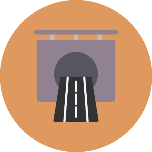 터널 Generic color fill icon