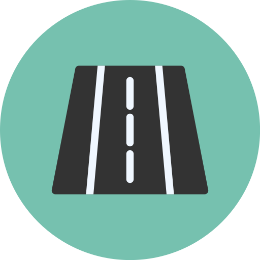 autopista Generic color fill icono