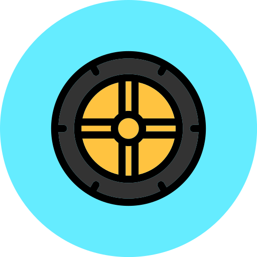rueda Generic color lineal-color icono