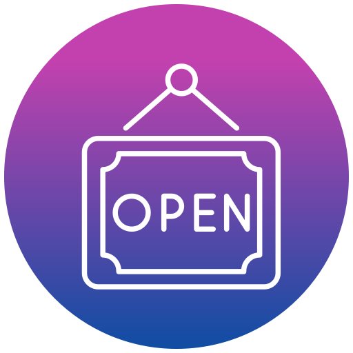 オープンサイン Generic gradient fill icon