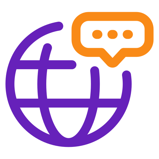 wereldwijd chatten Generic color outline icoon