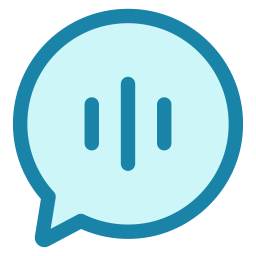 chat de voz Generic color lineal-color icono