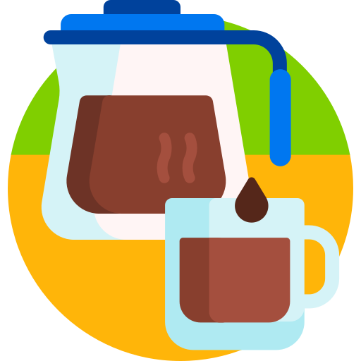 커피 Detailed Flat Circular Flat icon