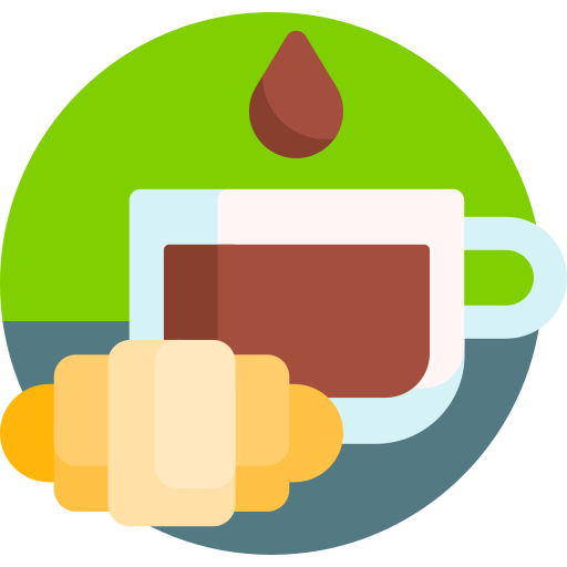 Coffee Detailed Flat Circular Flat icon