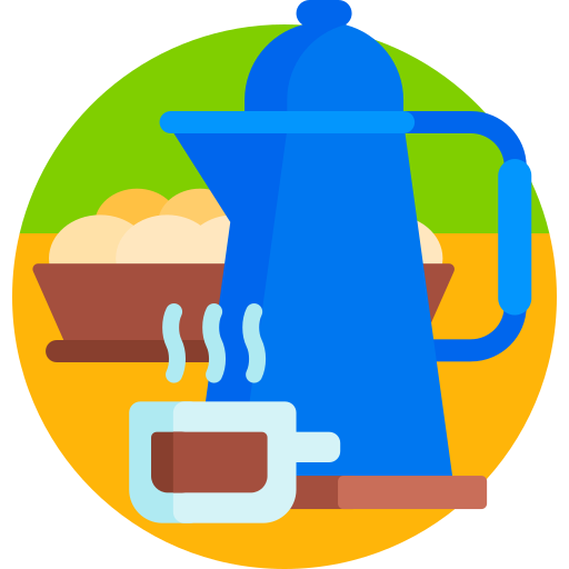 Coffee Detailed Flat Circular Flat icon
