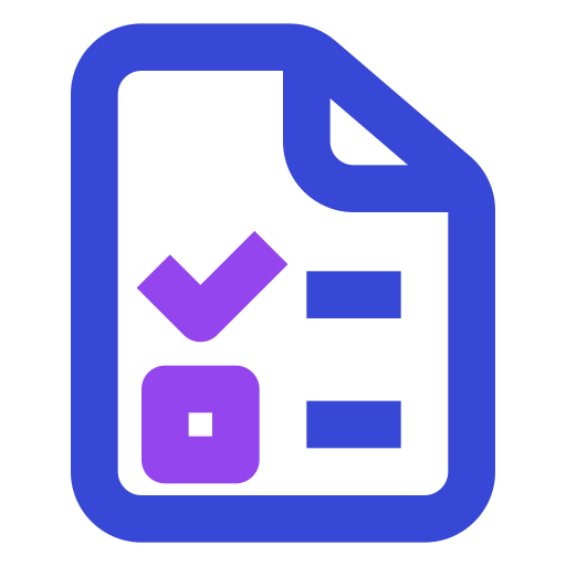 Checklist file Generic color outline icon