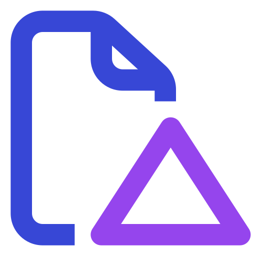 손상된 파일 Generic color outline icon
