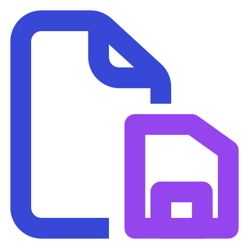 diskettendatei Generic color outline icon