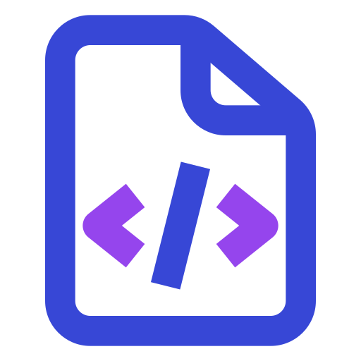 archivo html Generic color outline icono