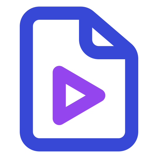 videodatei Generic color outline icon