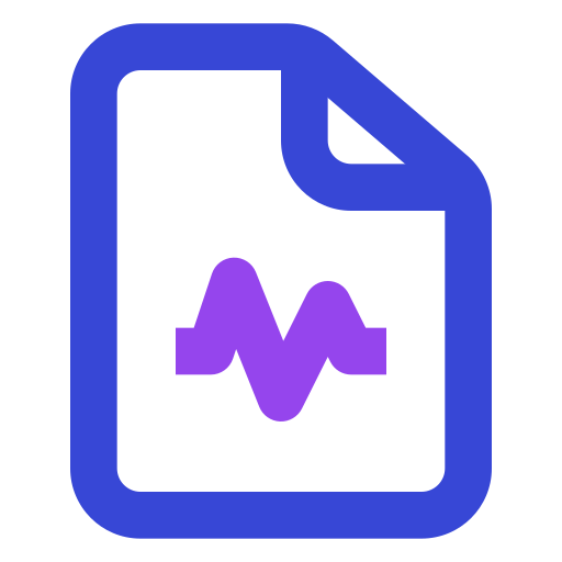 Wav file Generic color outline icon