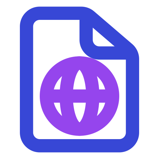 웹 파일 Generic color outline icon
