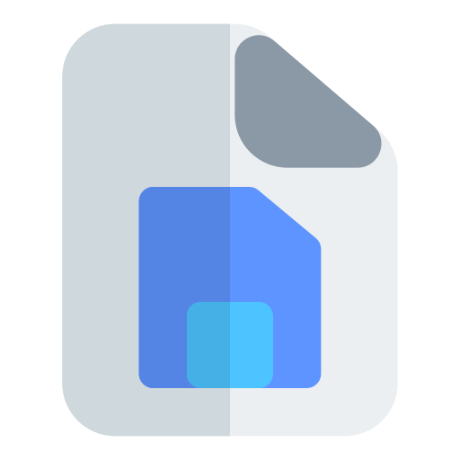 Floppy disk file Generic color fill icon