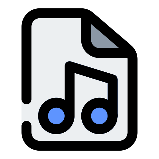 Music file Generic color lineal-color icon