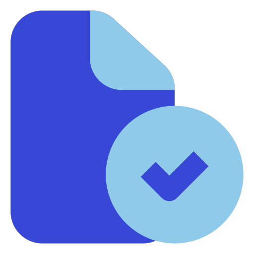 comprobar archivo Generic color fill icono