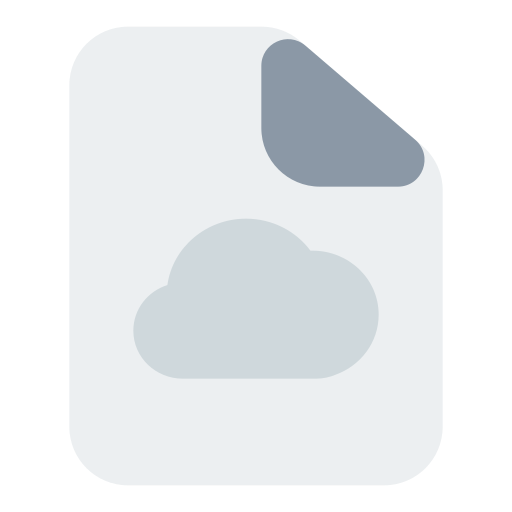 cloud-datei Generic color fill icon