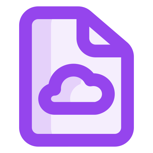 fichier cloud Generic color lineal-color Icône