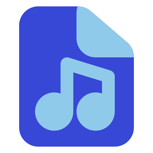 Music file Generic color fill icon