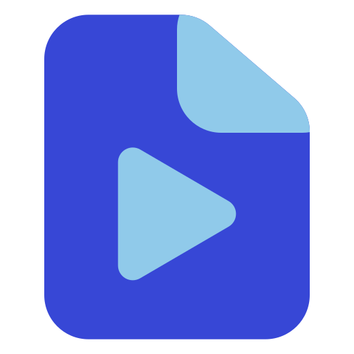Video file Generic color fill icon